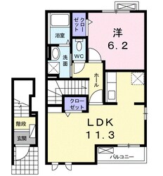 ハイツ須田Ⅱの物件間取画像